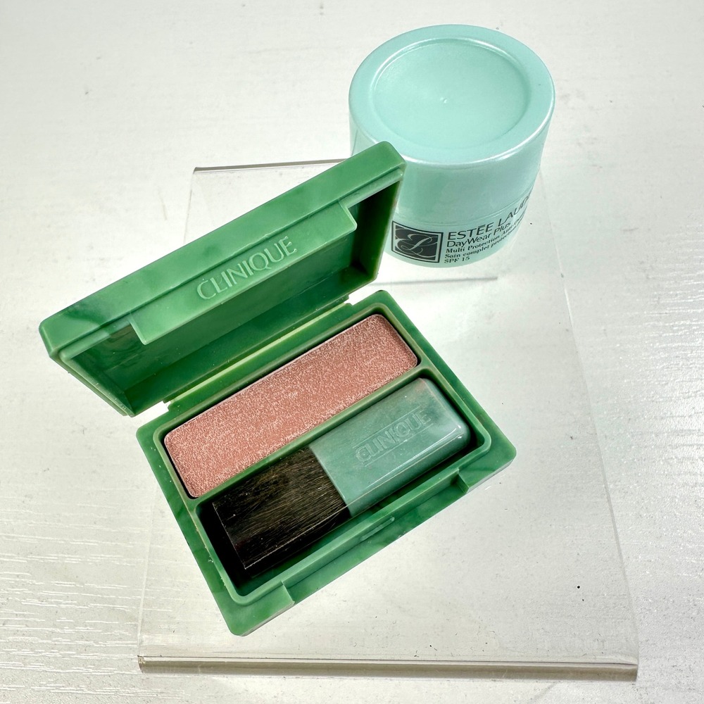 Y2K VTG Clinique & Estée Lauder Makeup Lot Mini Travel Size Vanity Display